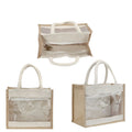 Window Jute Gift Bag (JB 07) | Customisable Corporate Gifting