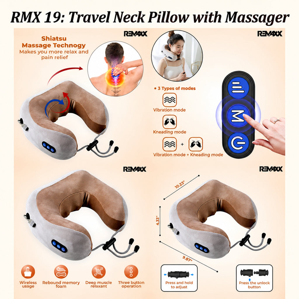Rmx Travel Massage Pillow