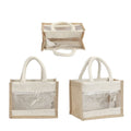 Window Jute Gift Bag (JB 08) | Customisable Corporate Gifting