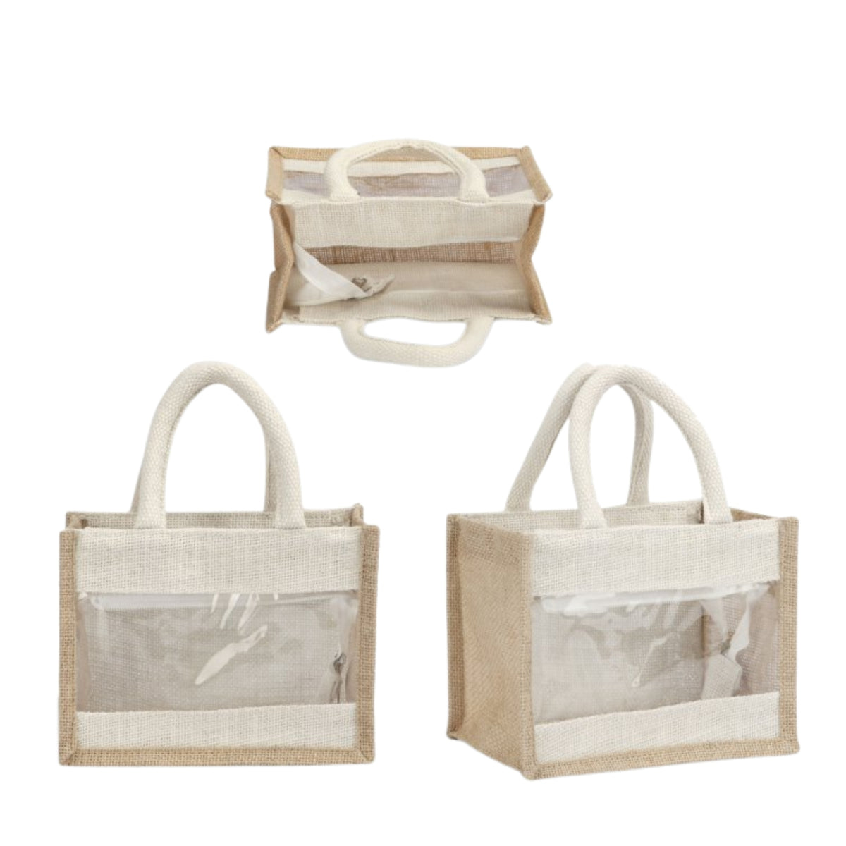 Window Jute Gift Bag (JB 08) | Customisable Corporate Gifting