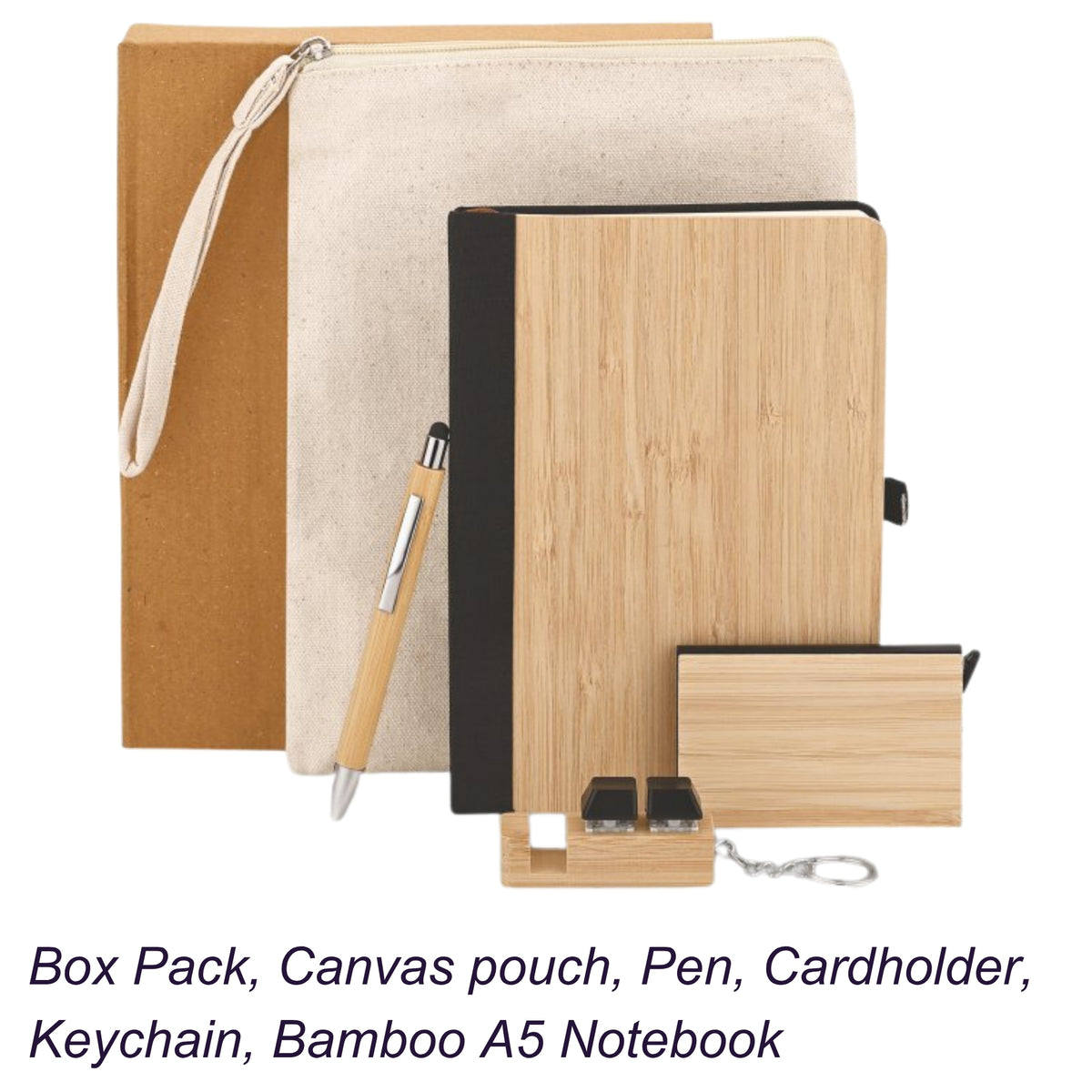 Bamboo Essentials Kit Corporate Gift Set | Customisable Business Gifting