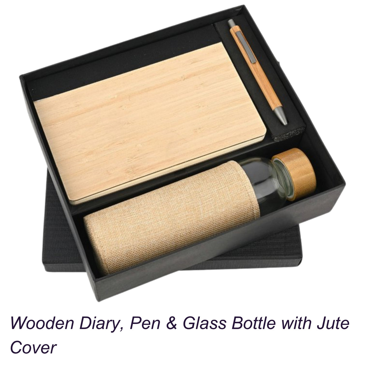 Wooden Diary Set Corporate Gift Set | Customisable Business Gifting