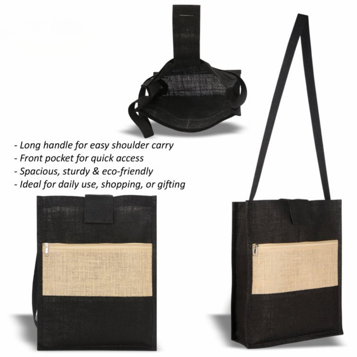 Black Jute Bag | Customisable Corporate Gifting