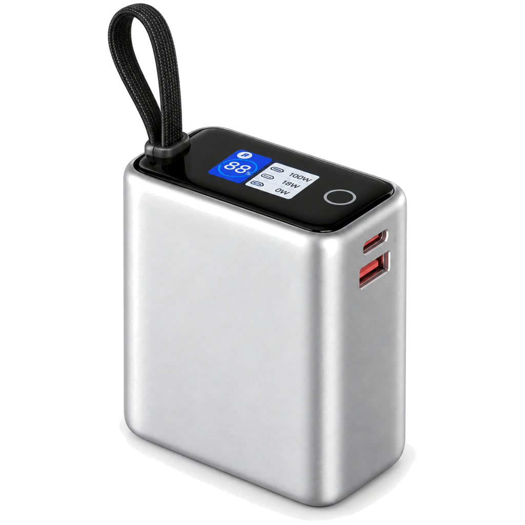 Stuffcool Giga Max 25000mAh 100W Power Bank with Built-in Type-C Cable