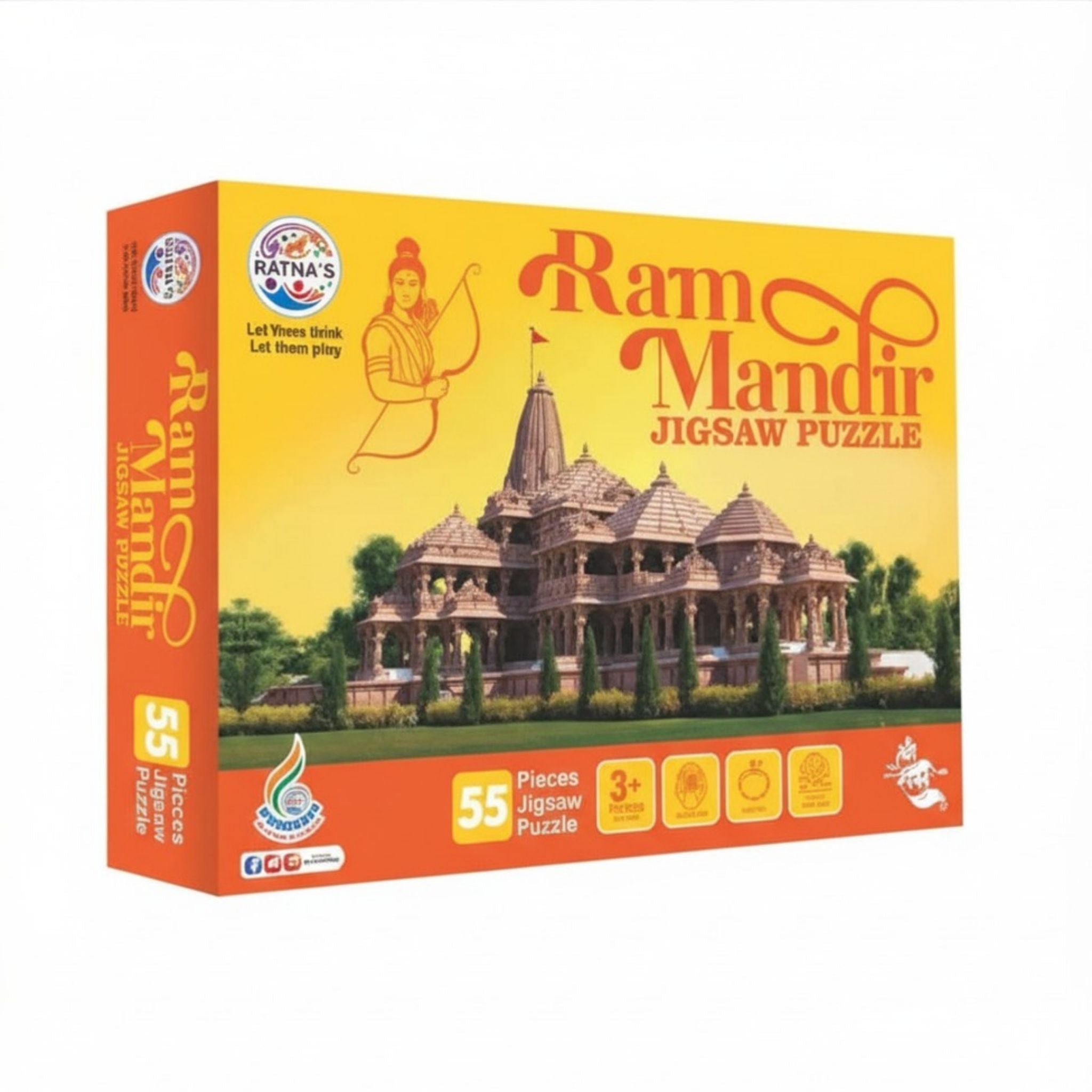 Ram Mandir Jigsaw Puzzle for Kids