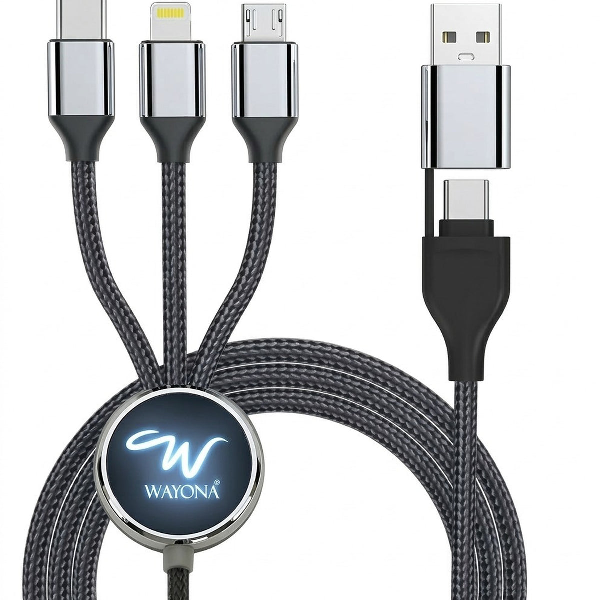 Wayona Glow Flex 6-in-1 Charging Cable