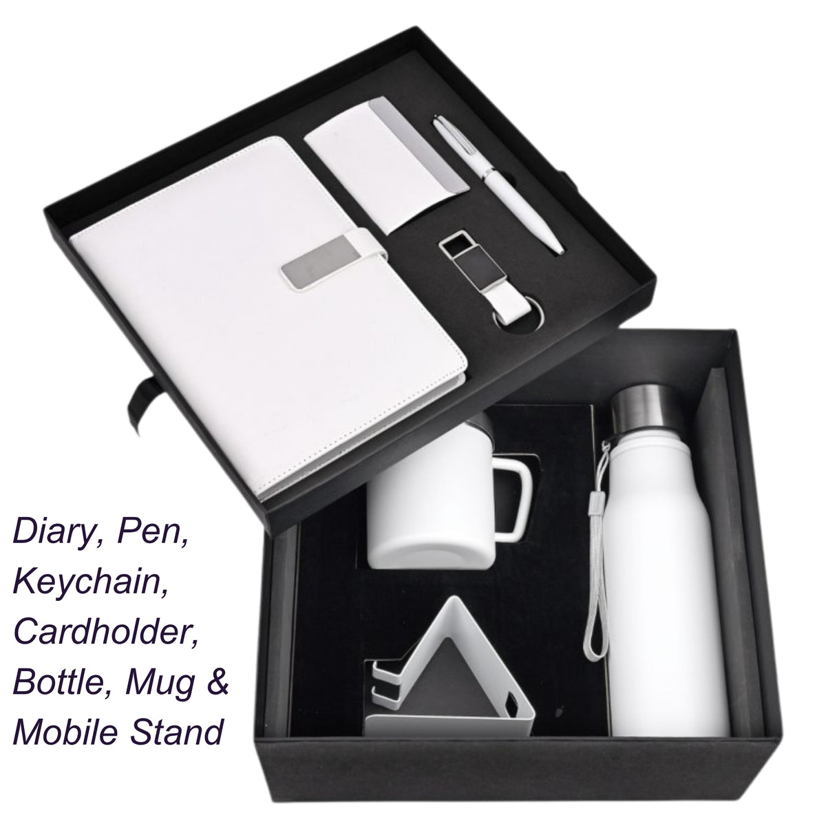 7 in 1 White Combo Corporate Gift Set | Customisable Business Gifting