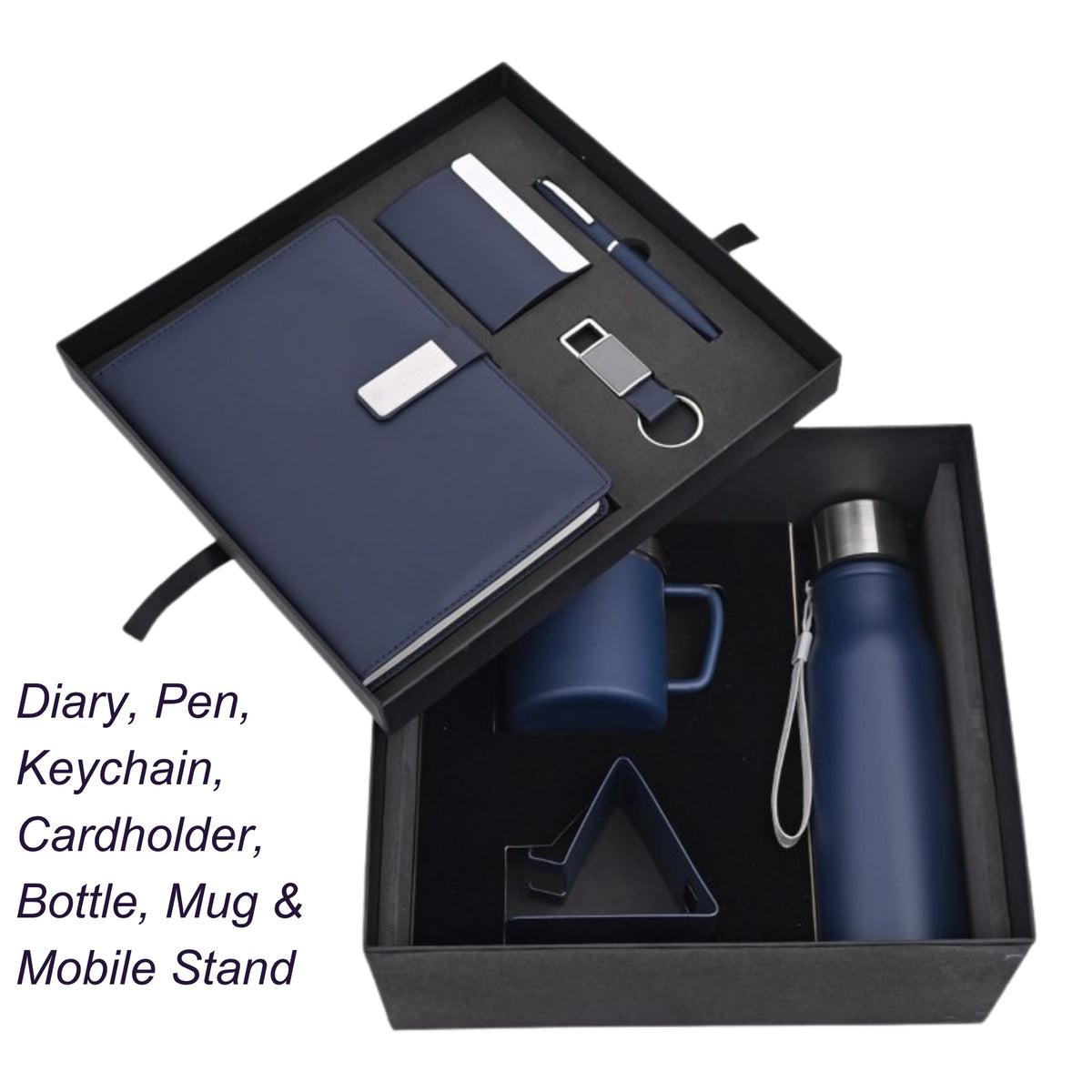 7 in 1 Blue Combo Corporate Gift Set | Customisable Business Gifting