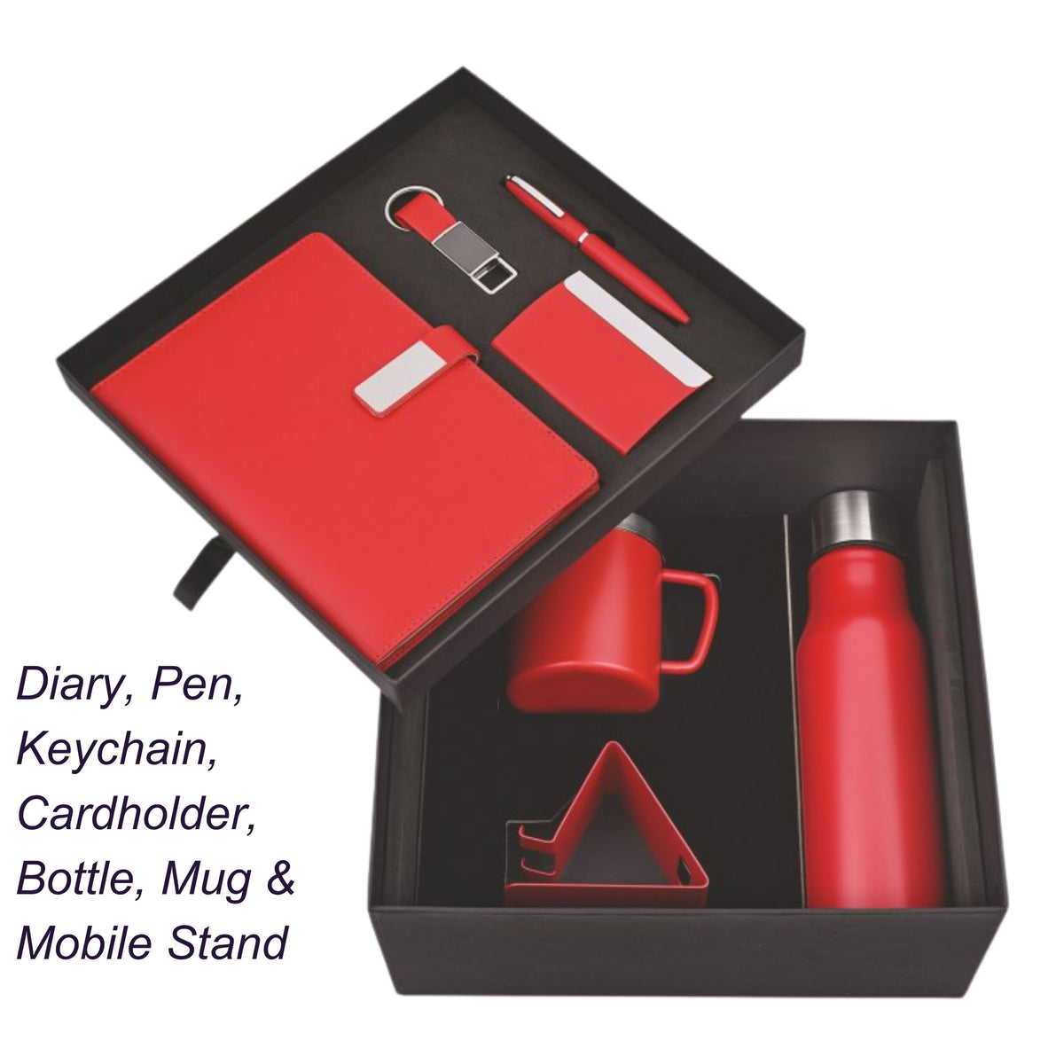 7 in 1 Red Combo Corporate Gift Set | Customisable Business Gifting