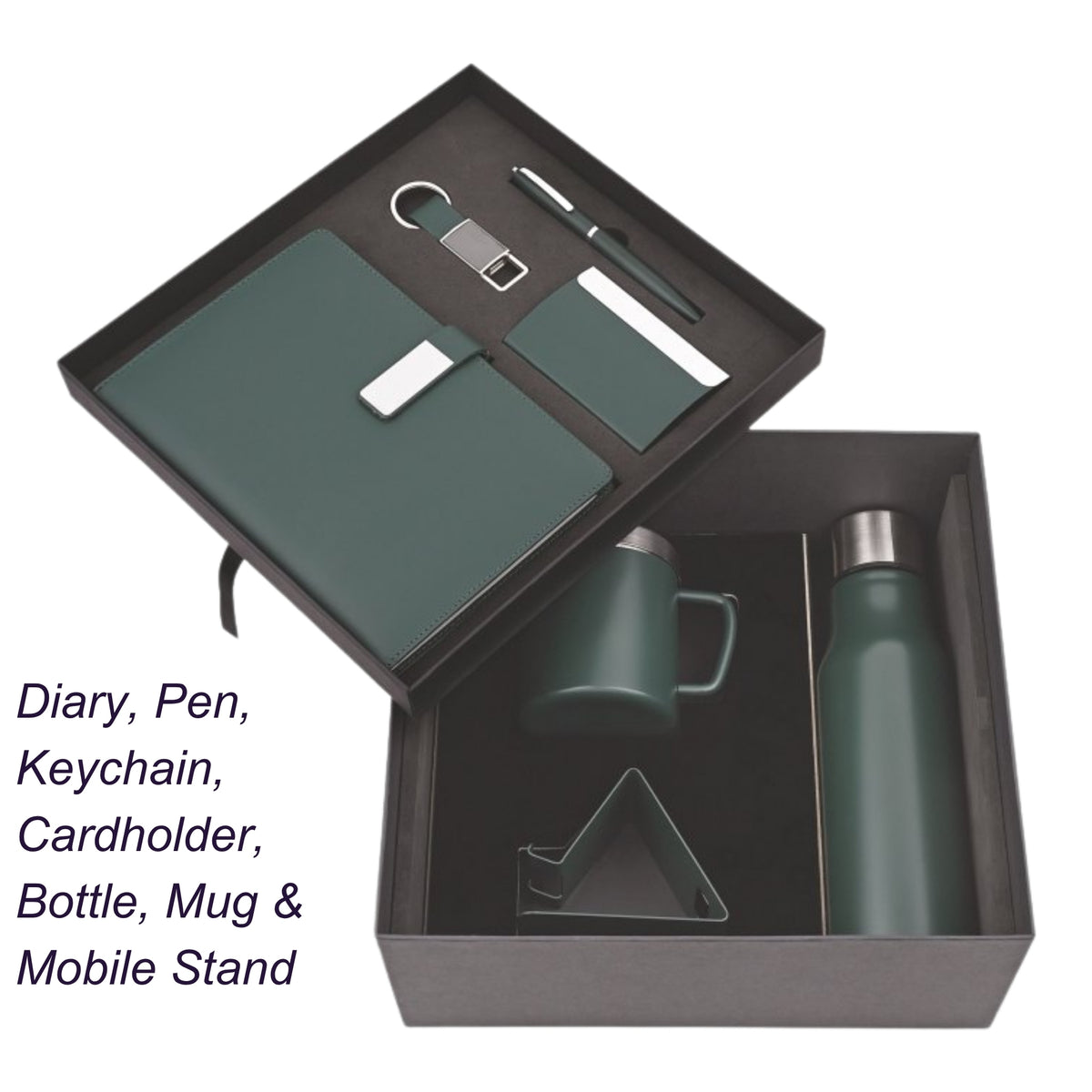7 in 1 Green Combo Corporate Gift Set | Customisable Business Gifting