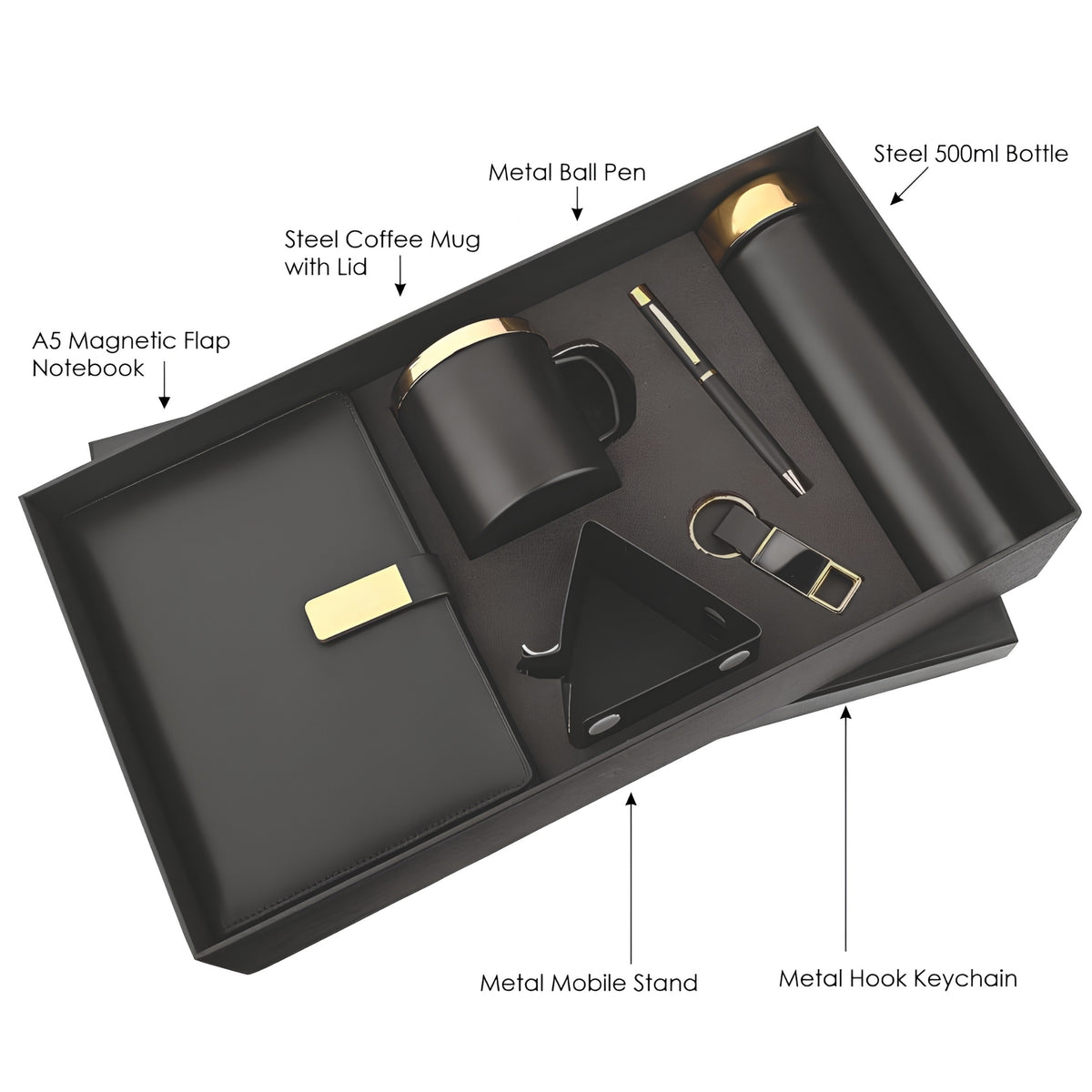 Blackgold 6 in 1 Corporate Gift Set | Customisable Business Gifting