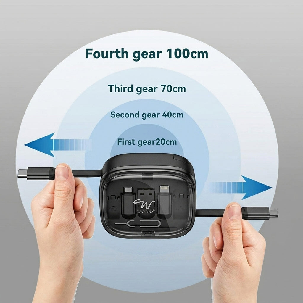 Wayona Retracto Case Retractable Cable Case