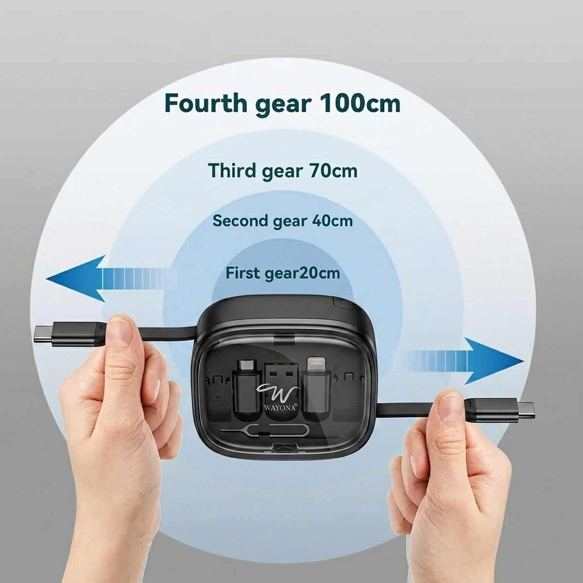 Wayona Retracto Case Retractable Cable Case