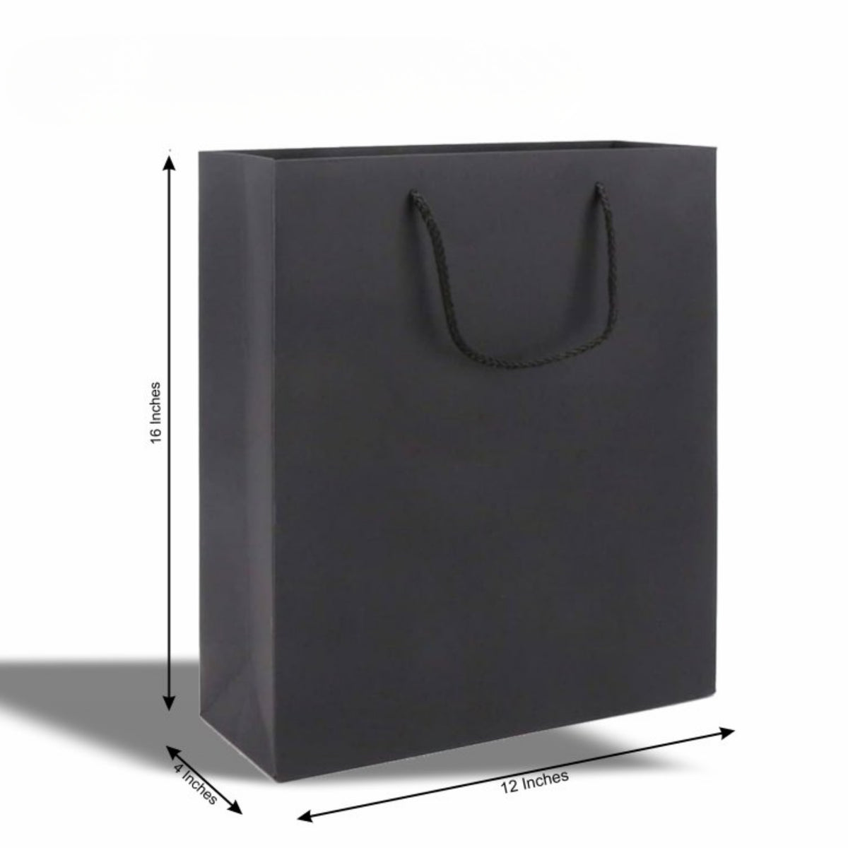 Black Paper Bag (PAP Lrg 08) | Customisable Corporate Gifting