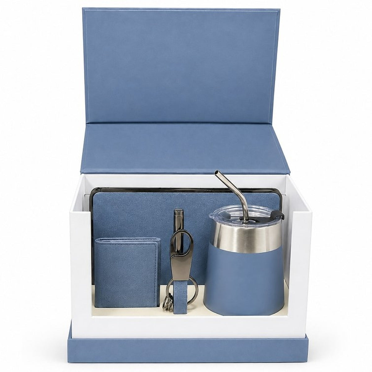 Offigifts Blue Executive Drinkware & Desk Accessory Gift Set