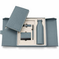 Offigifts Blue Notebook, Bottle & Desk Accessory Gift Set