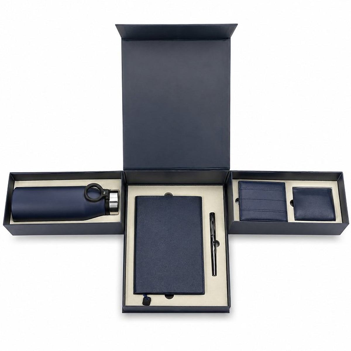 Offigifts Navy Executive Notebook & Desk Accessory Gift Set