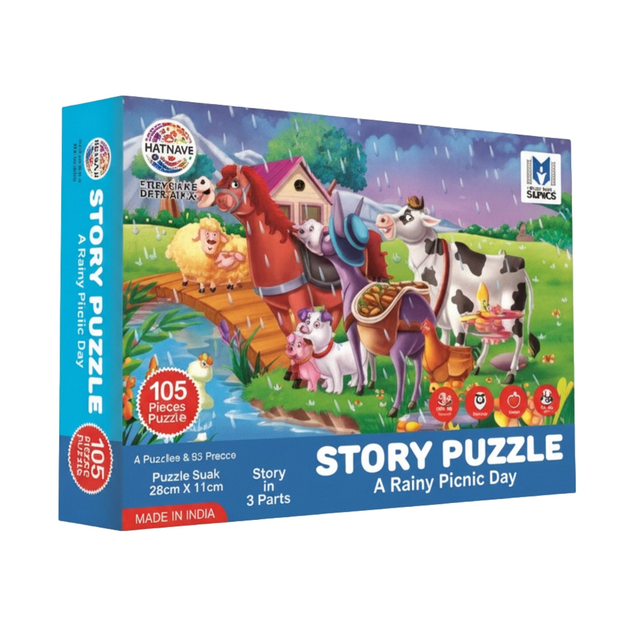 Rainy Picnic Day Story Puzzle Jigsaw for Kids