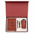 Offigifts Rust Diary, Pen, Keychain & Travel Mug Gift Set
