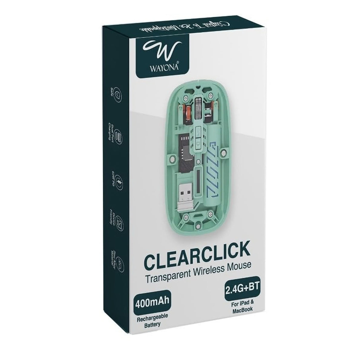 Wayona Clearclick Transparent Wireless Mouse