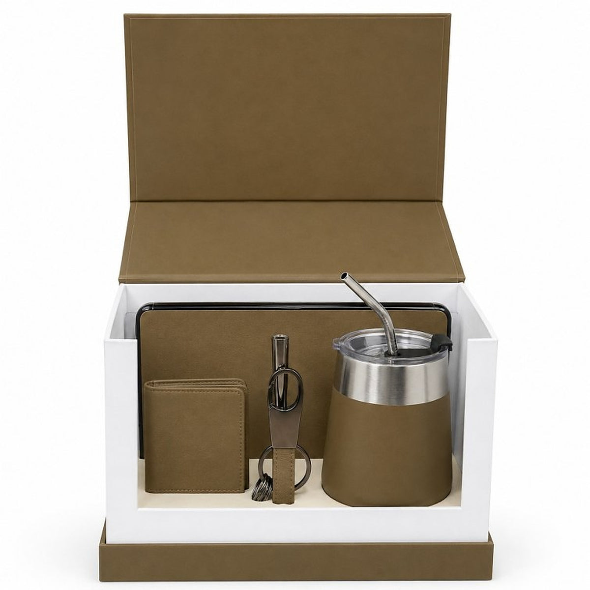 Offigifts Olive Executive Drinkware & Desk Accessory Gift Set