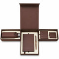 Offigifts Brown Executive Notebook & Desk Accessory Gift Set