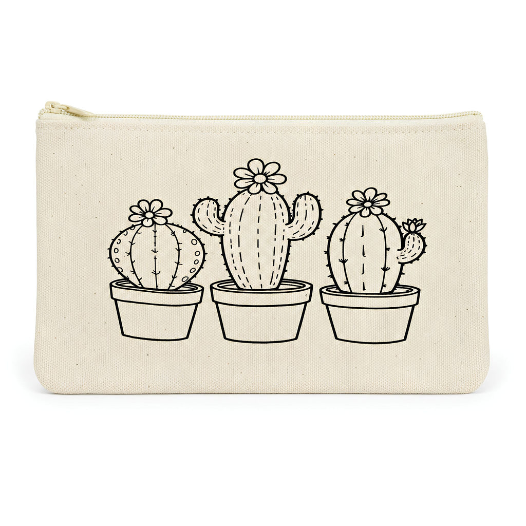 Colour-Your-Own Canvas Pouch with Multiple Designs