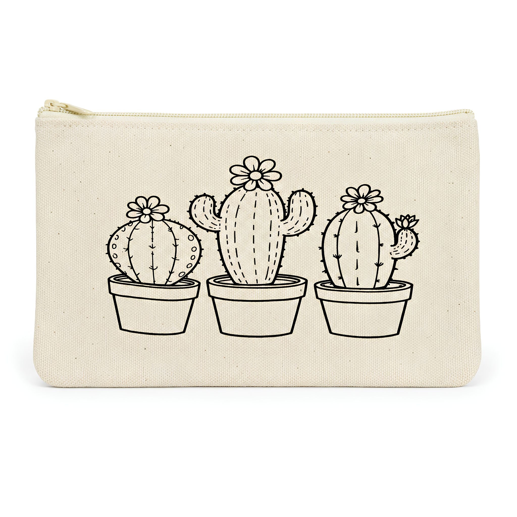 Colour-Your-Own Canvas Pouch with Multiple Designs