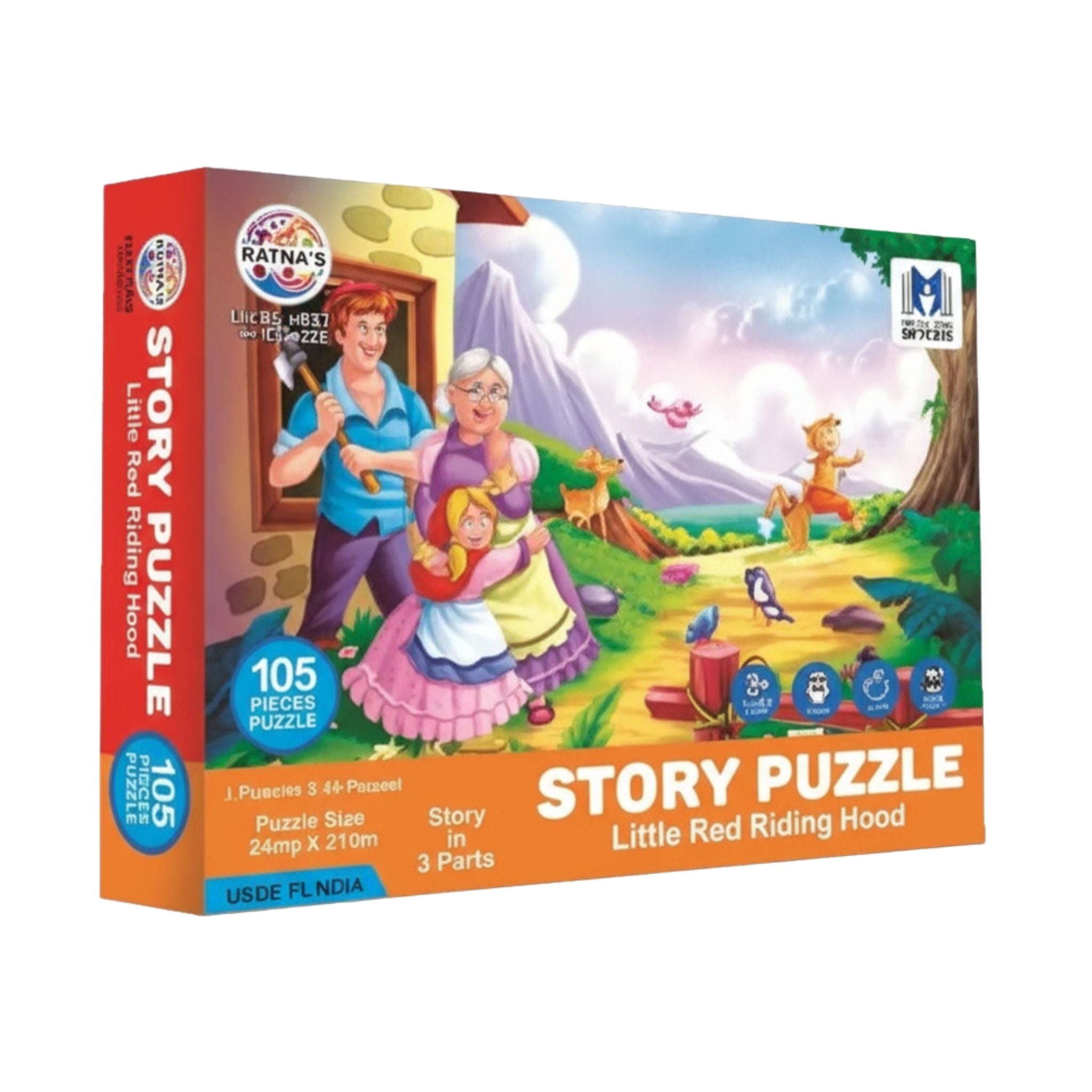 Red Riding Hood Story Puzzle Jigsaw for Kids