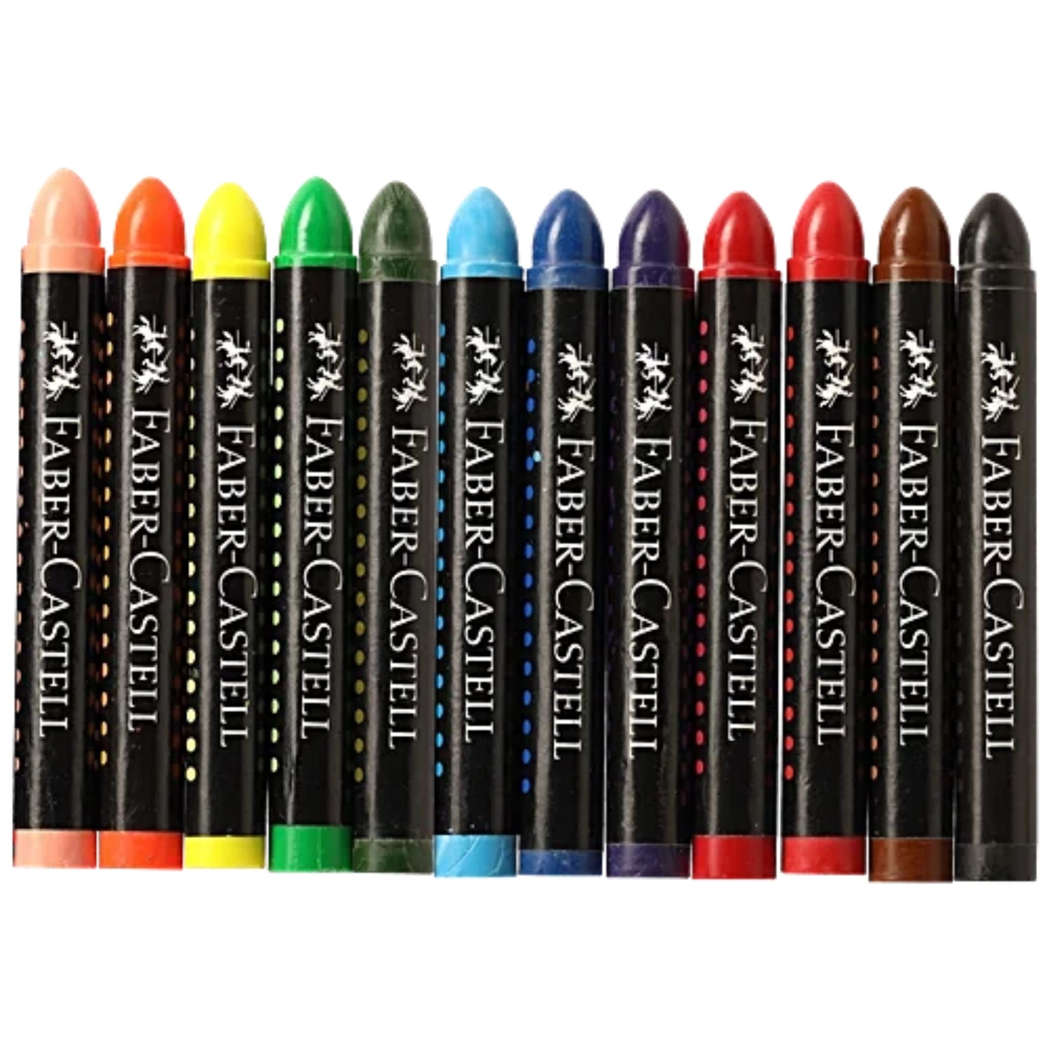 Wax Crayons Jumbo 90mm Set of 13 – Bold Colours for Young Artists - Faber-Castell