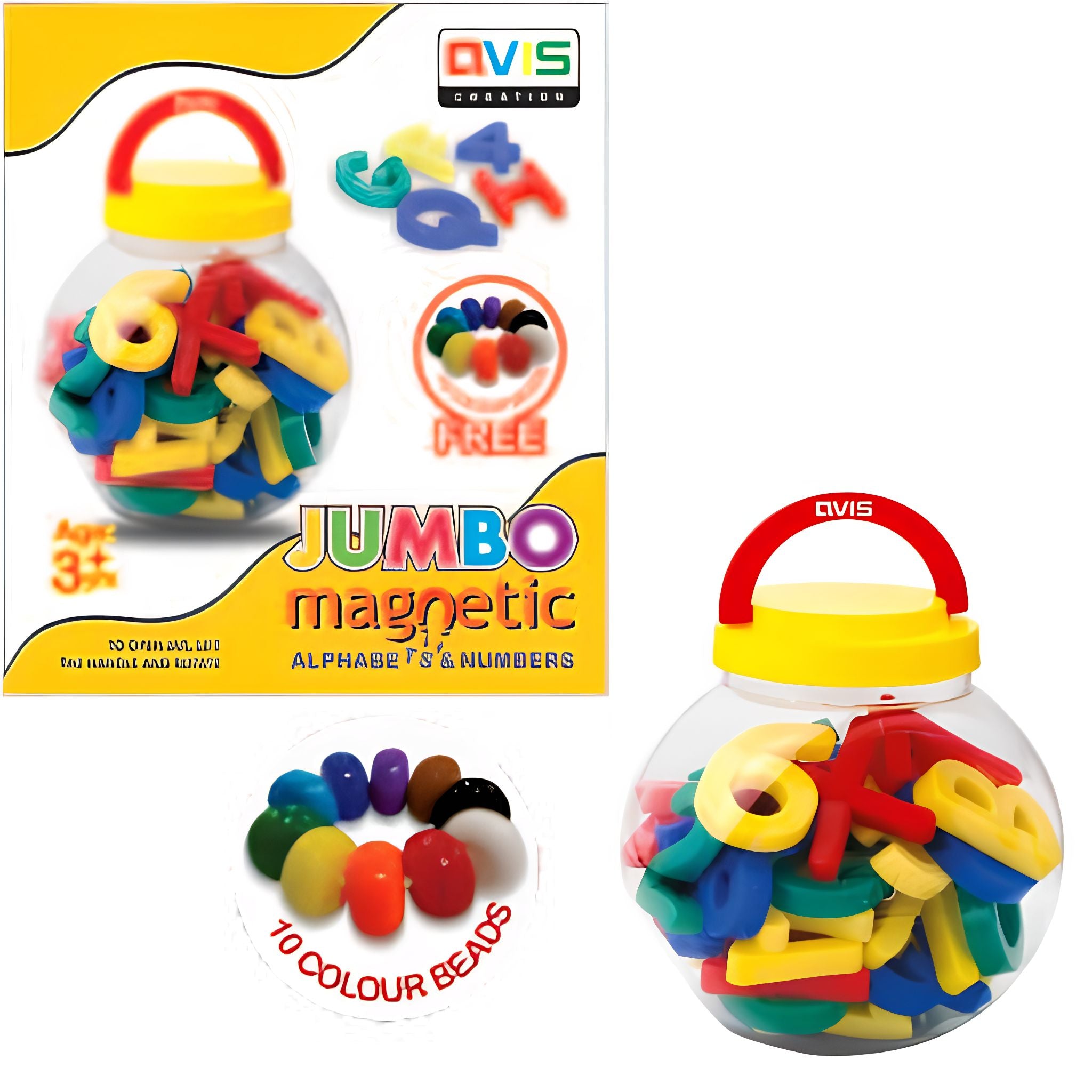 Magnetic Alphabet Jar Jumbo for Kids