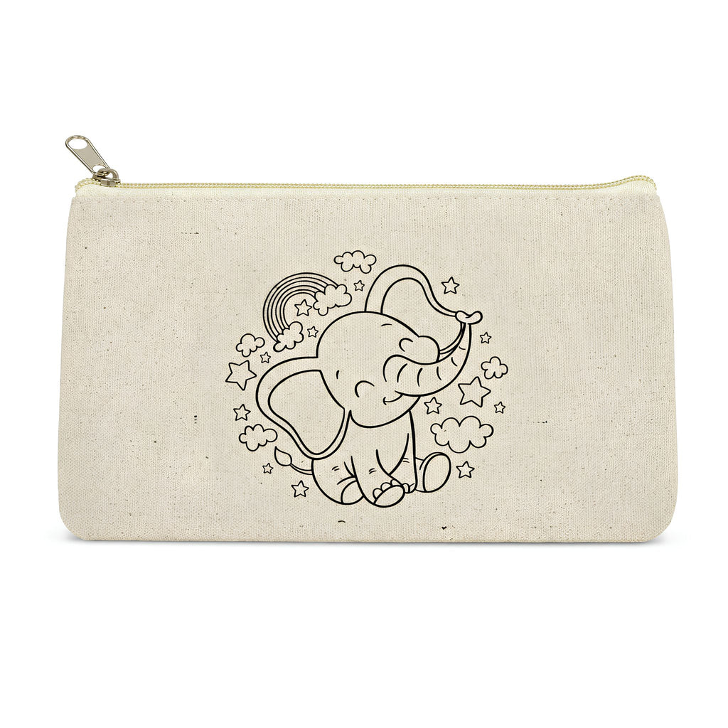 Colour-Your-Own Canvas Pouch with Multiple Designs