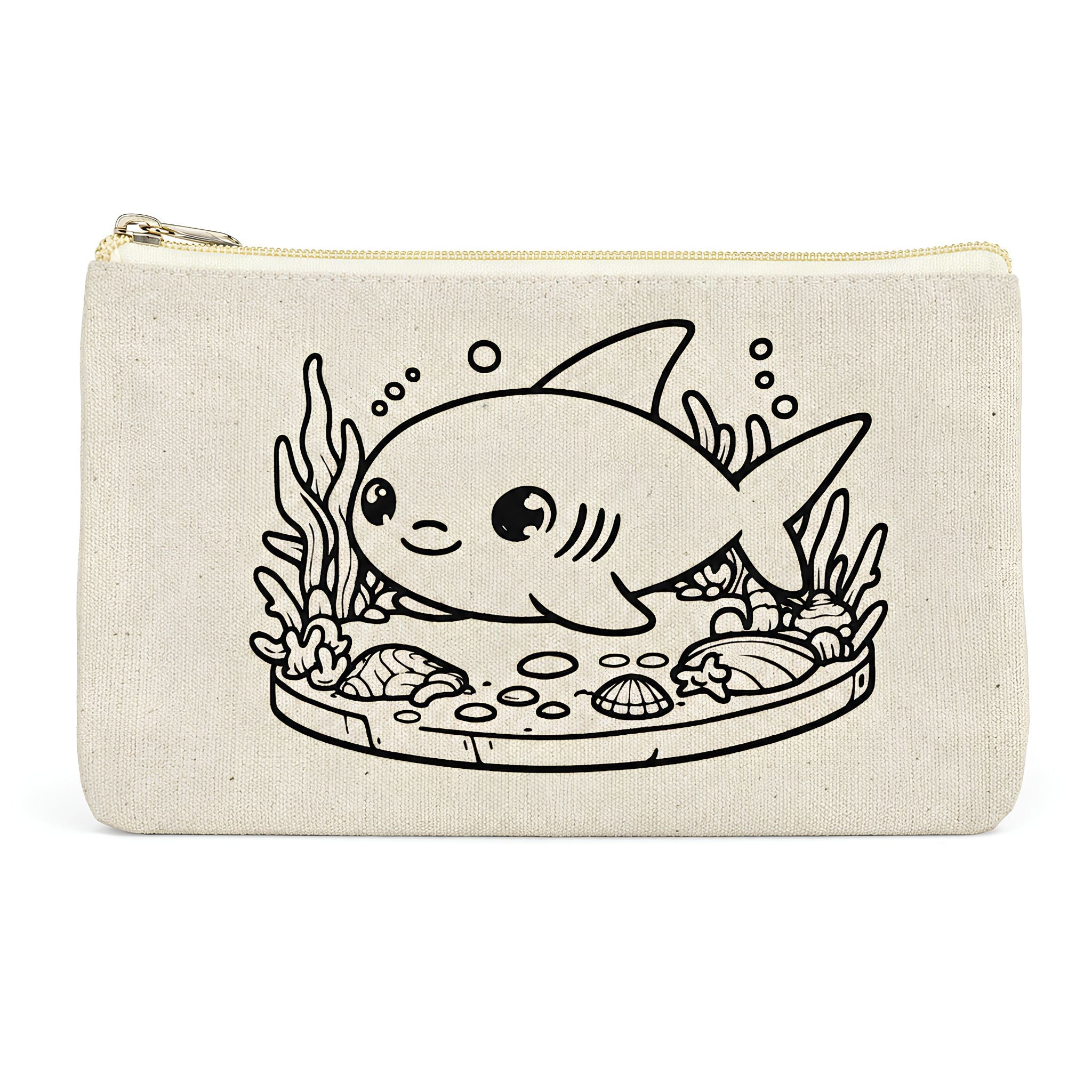 Colour-Your-Own Canvas Pouch with Multiple Designs