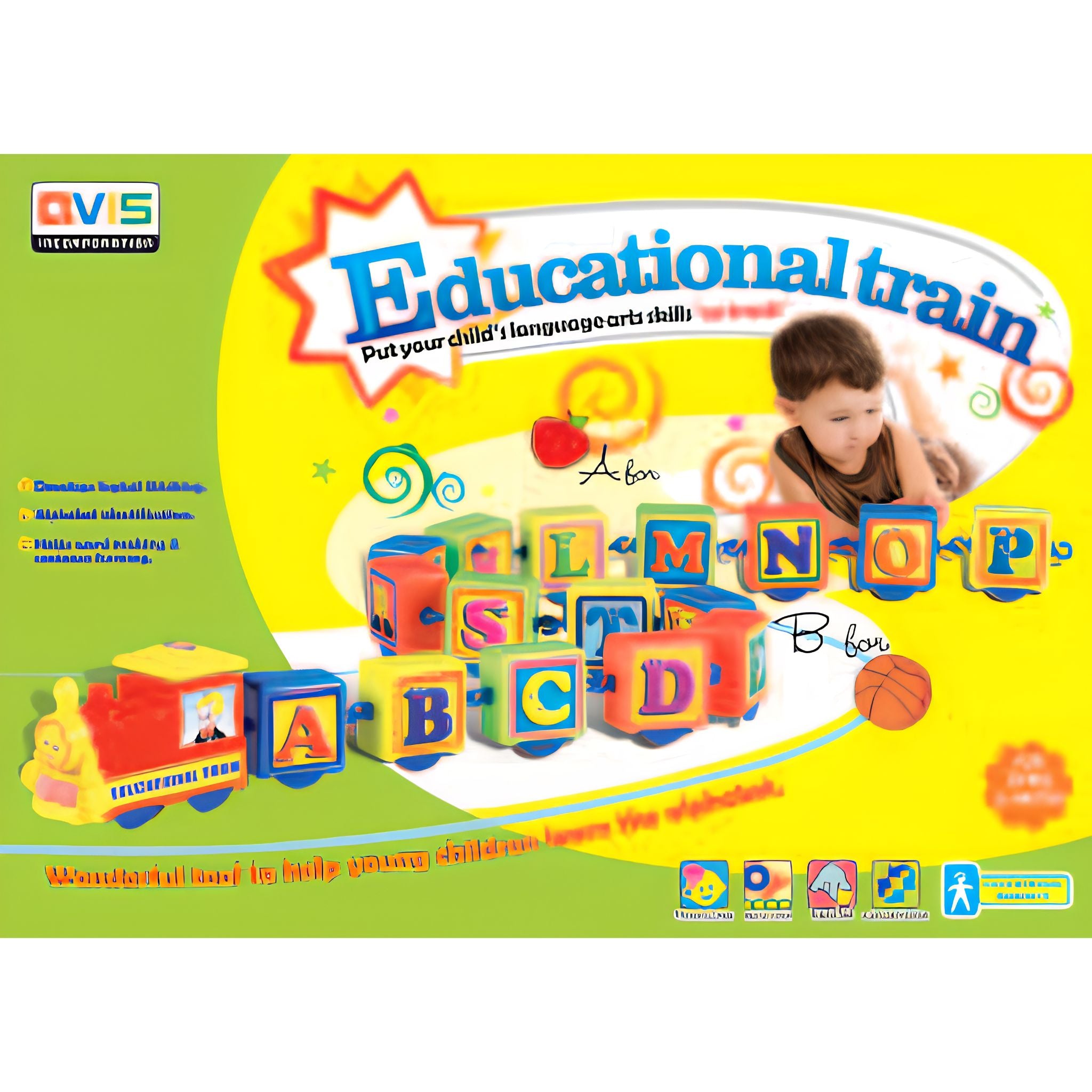 Eductional Train Block for Kids