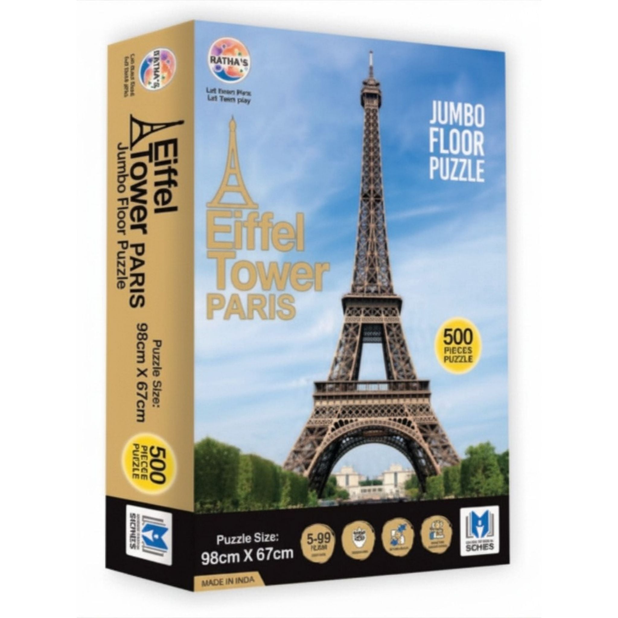 Eiffel Tower Paris 500 Pieces Jigsaw Puzzle