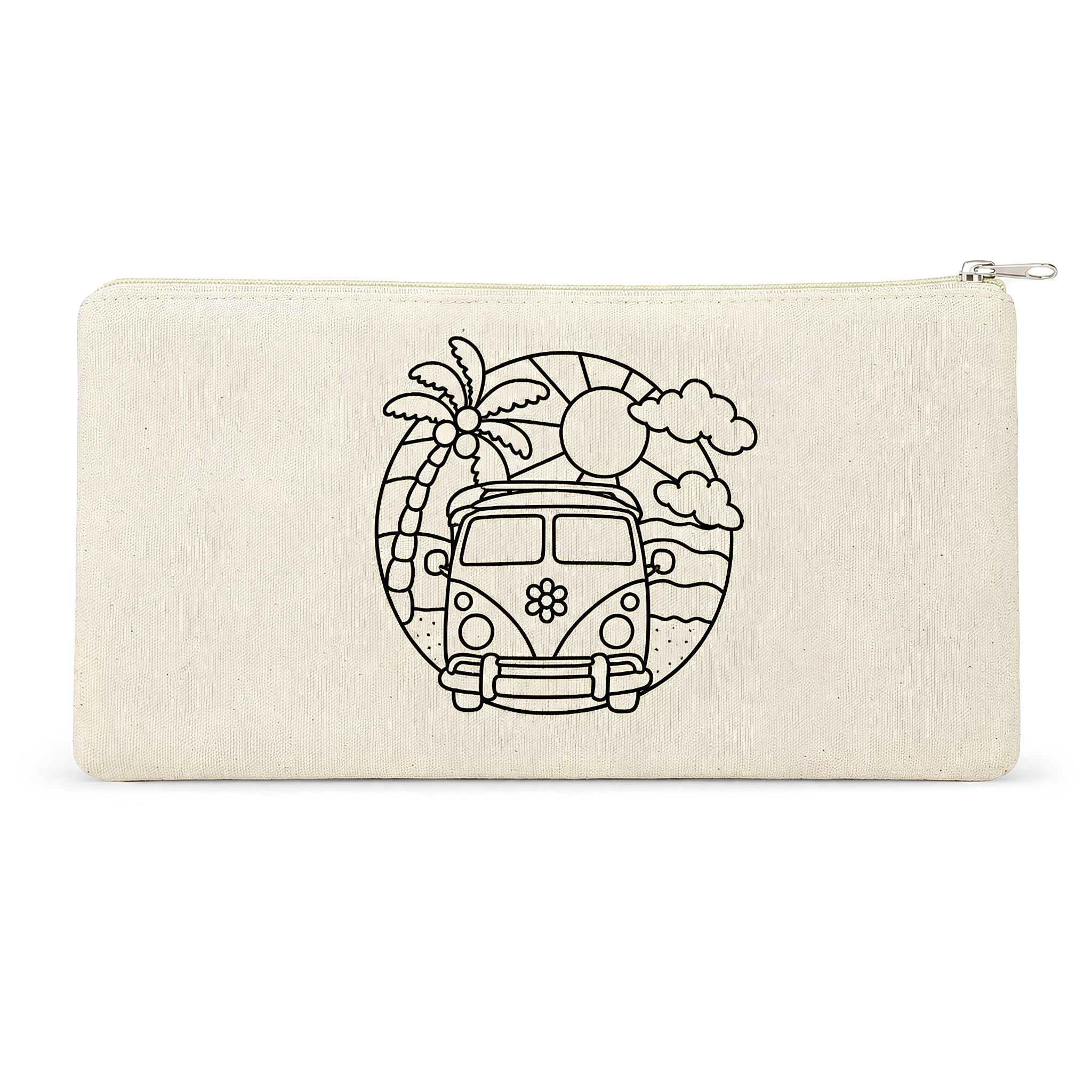 Colour-Your-Own Canvas Pouch with Multiple Designs