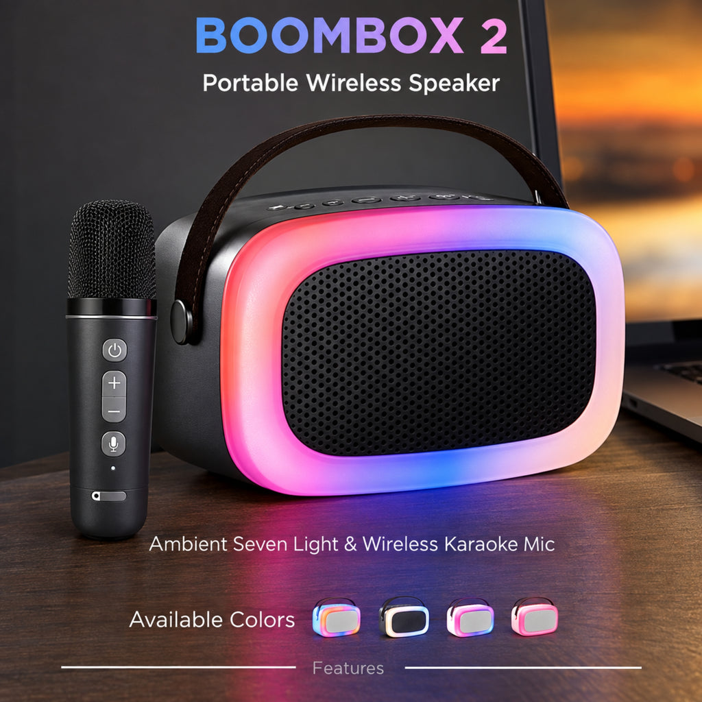 Inbase Boombox 2 Portable Wireless Speaker