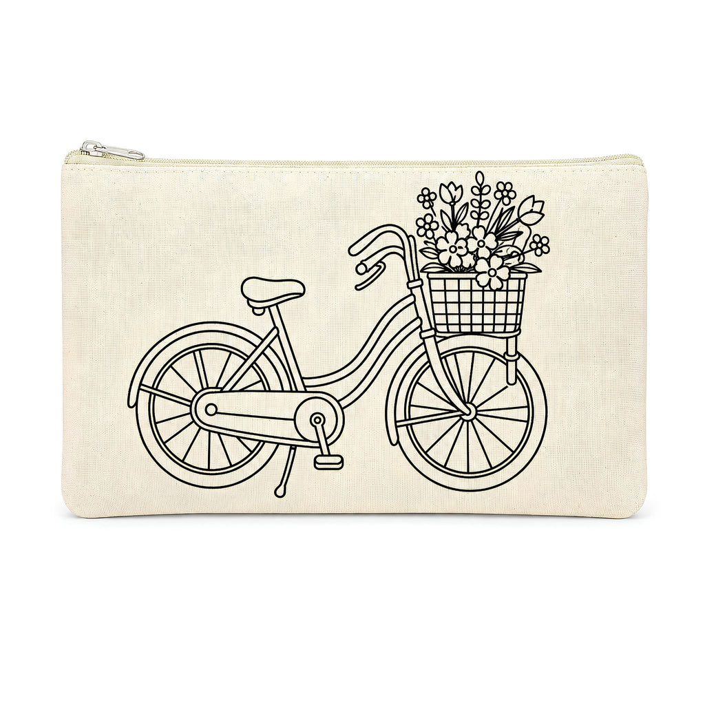 Colour-Your-Own Canvas Pouch with Multiple Designs