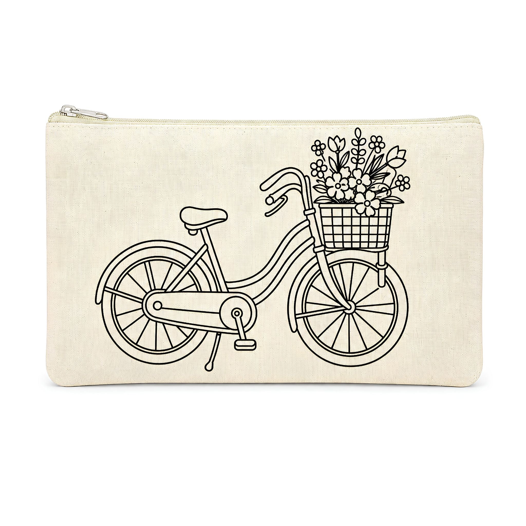 Colour-Your-Own Canvas Pouch with Multiple Designs