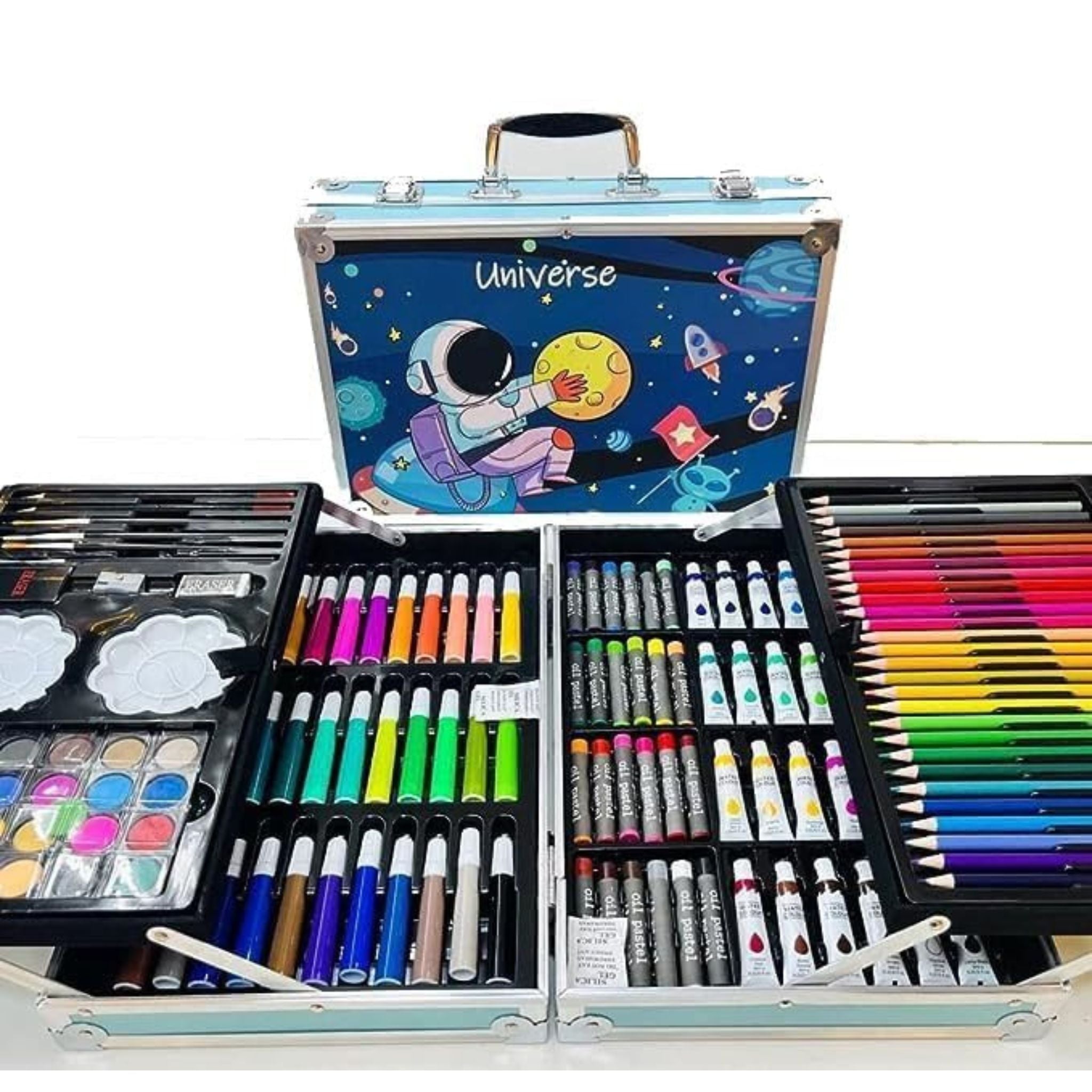 Kids Colour Art Set | 145+ Pieces Drawing & Painting Kit with Carry Case