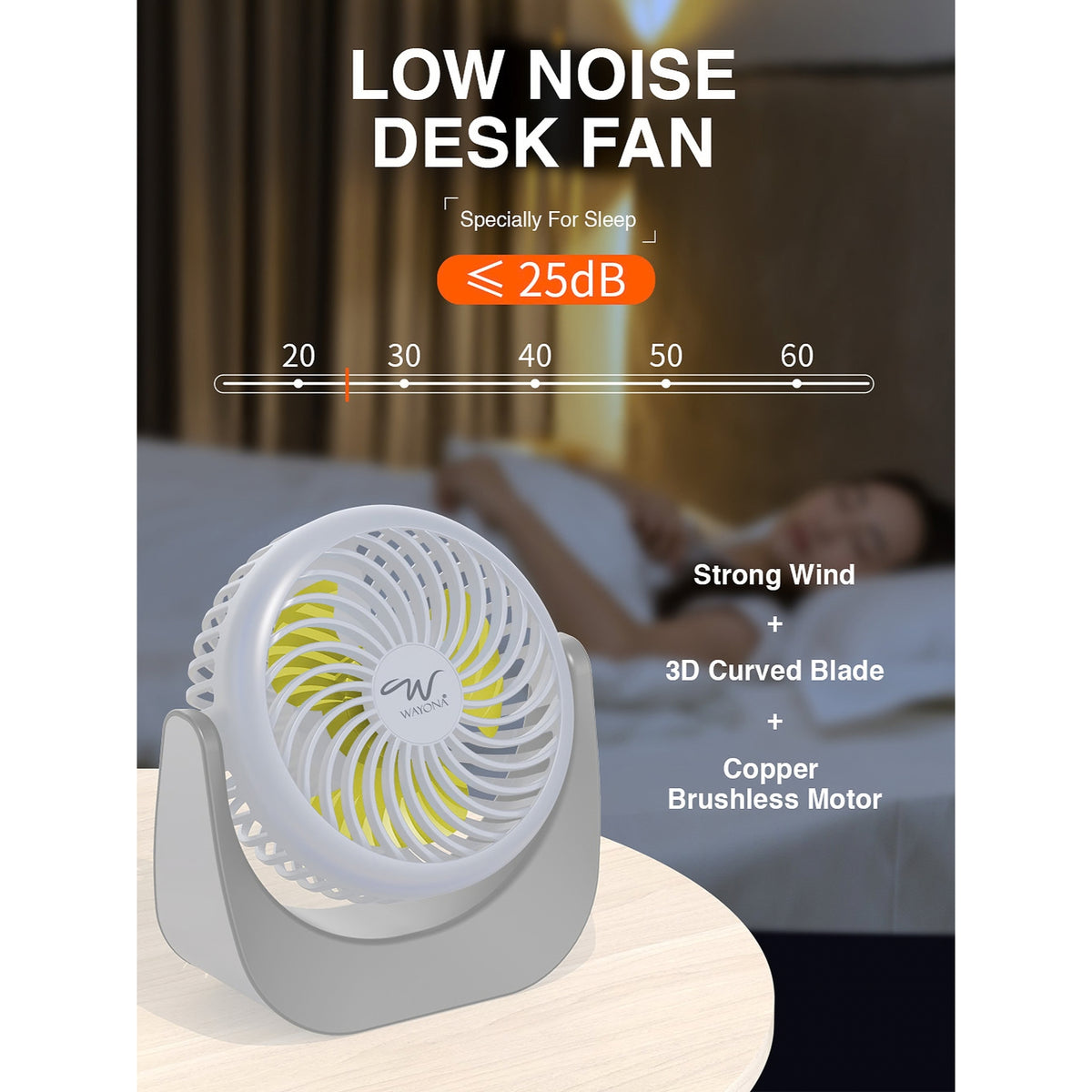 Wayona Chill Blast Desk Fan