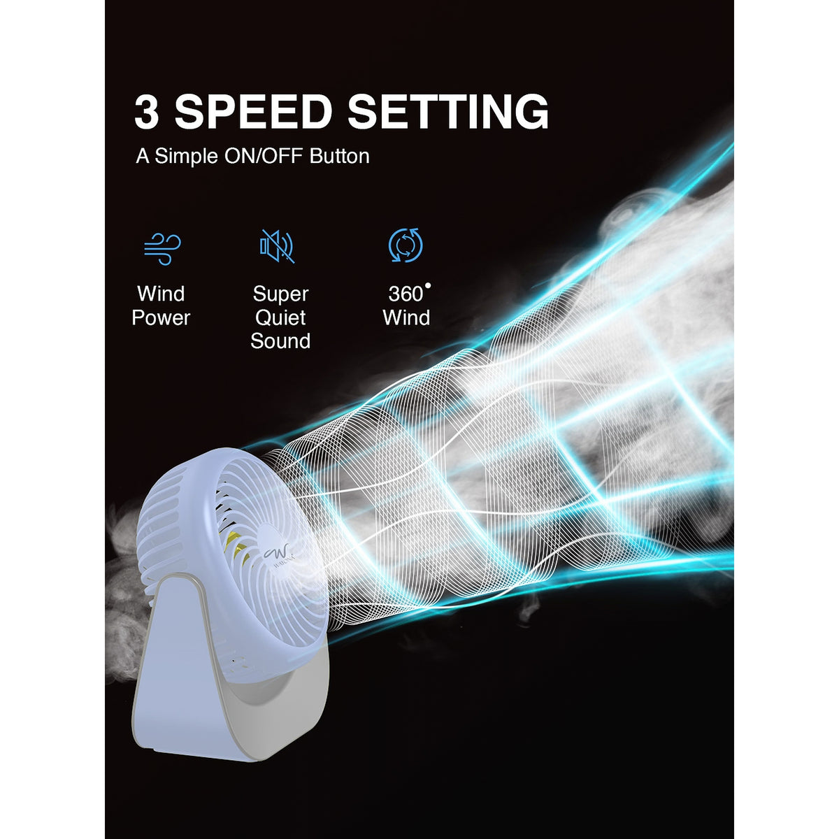 Wayona Chill Blast Desk Fan