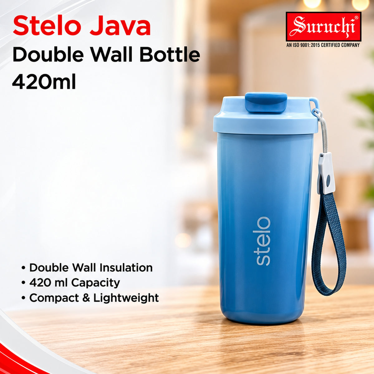 Stelo Java 420ml Double Wall Bottle