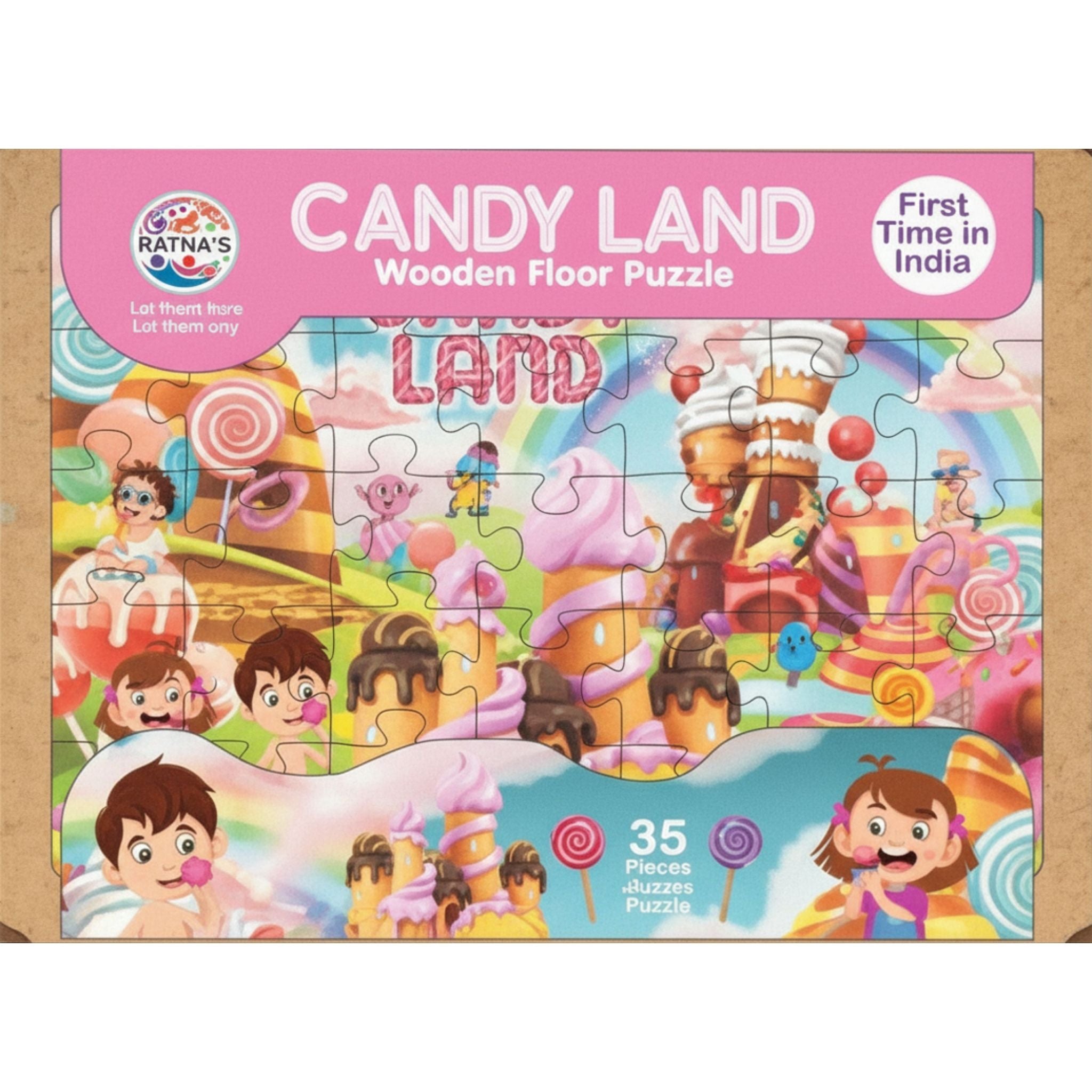 Candy Land Wooden Floor Puzzle for Kids