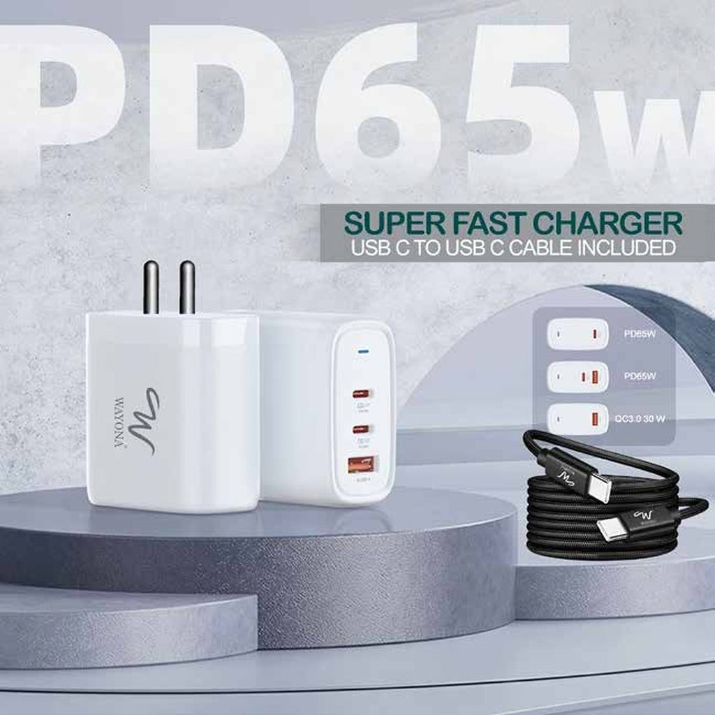 Wayona Powerboost Pro 65W GaN Power Adapter