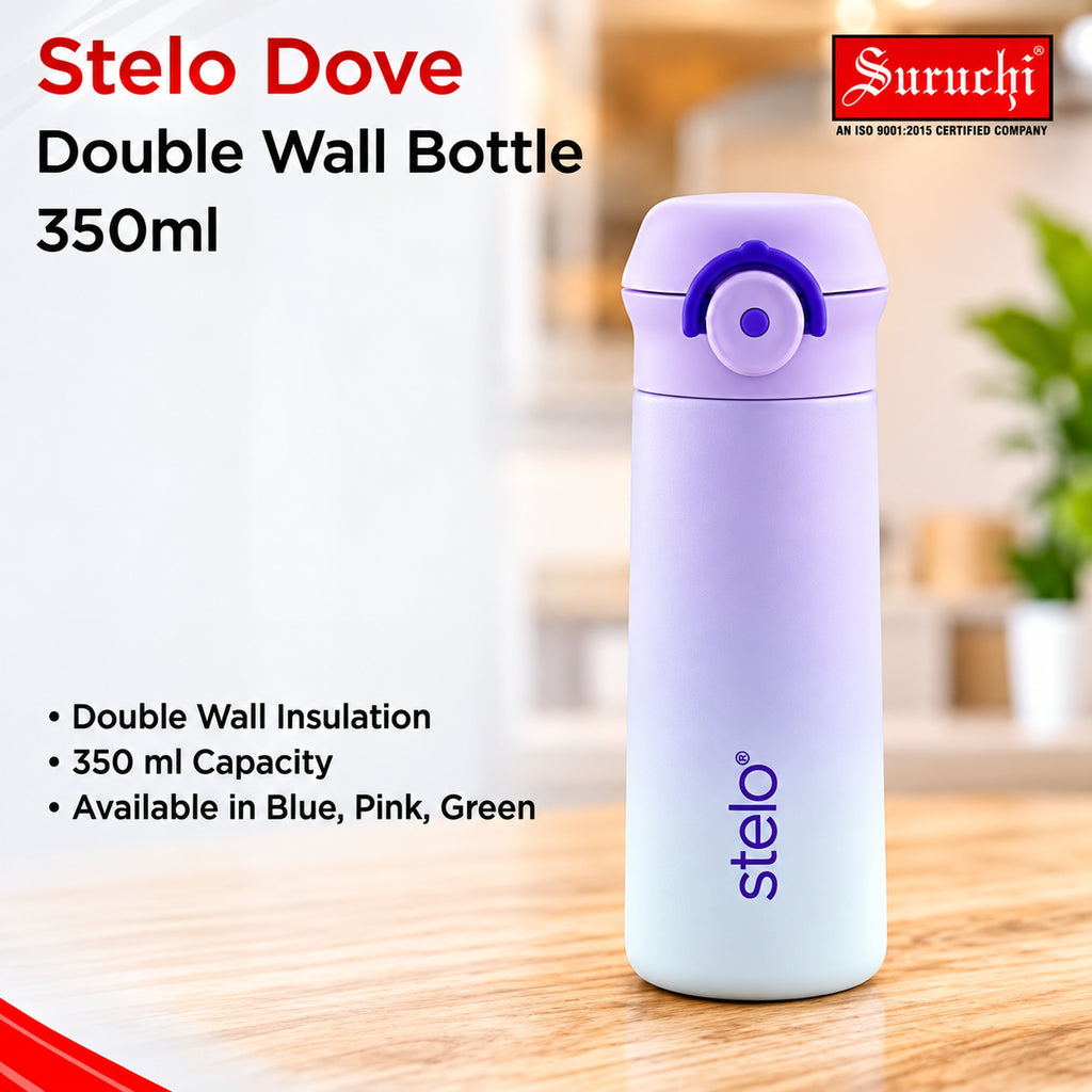 Stelo Dove 350ml Double Wall Bottle
