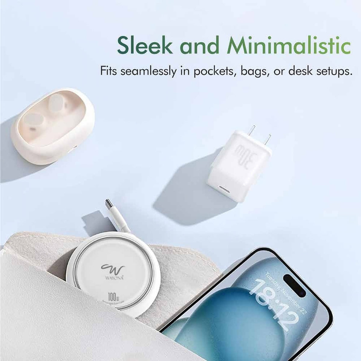 Wayona Flexi Reel Retractable Charging Cable