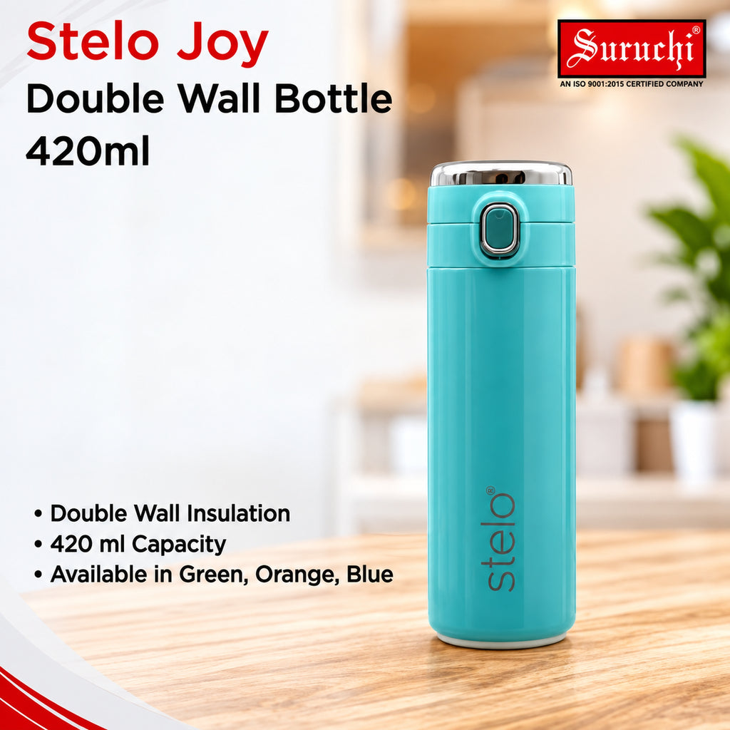 Stelo Joy 420ml Double Wall Bottle