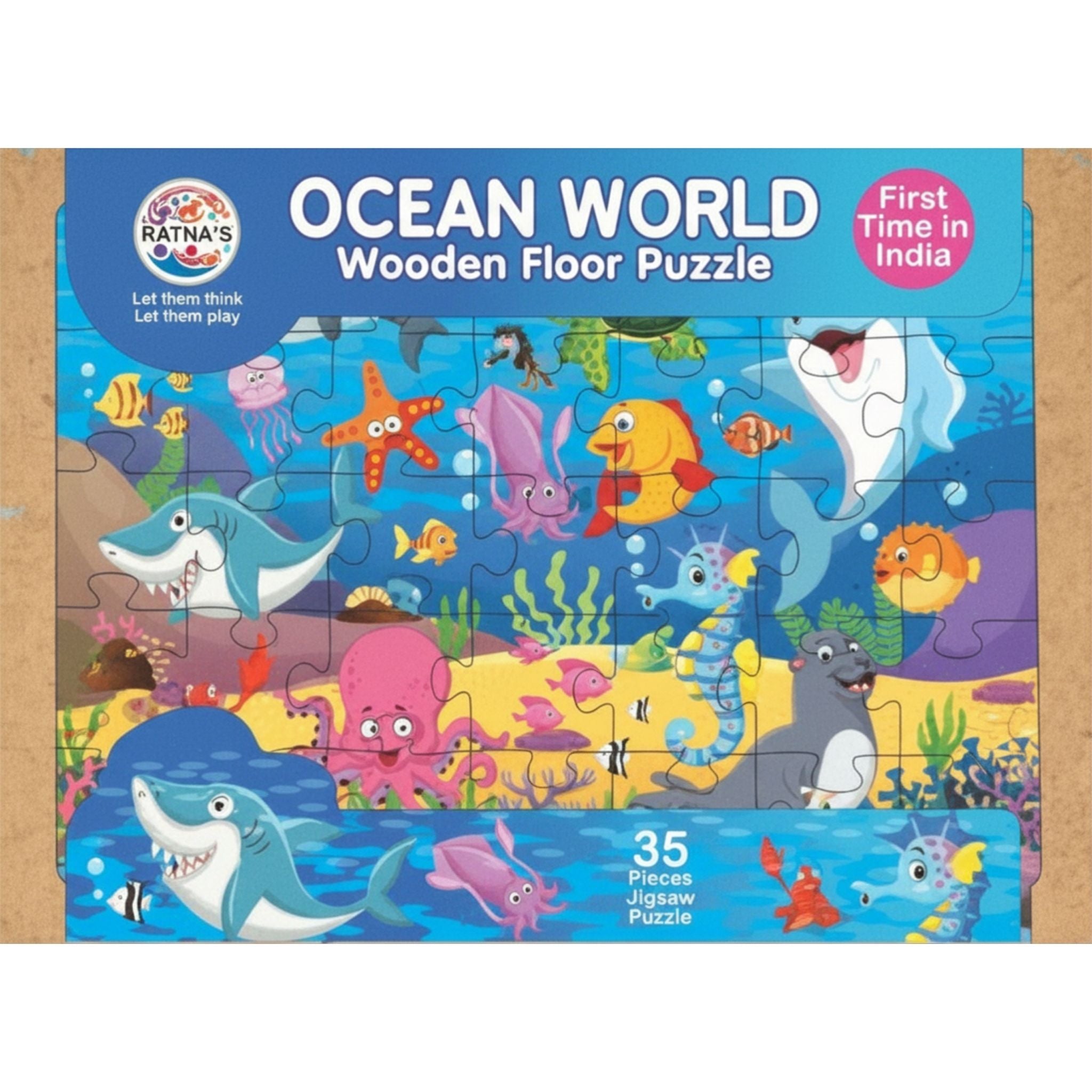Ocean World Wooden Floor Puzzle for Kids
