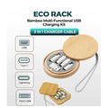 Wayona Eco Rack Bamboo Multi-Functional USB Charging Kit